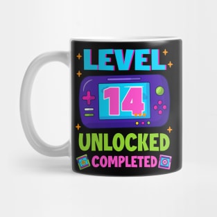 Level 14 Unlocked 14th Birthday Boys Video Game B-day Gift For BOys Kids Mug